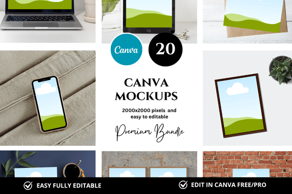 20 Photo Canva Mockup: A Complete Design Toolkit
