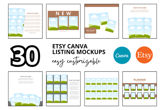 30 Printables Etsy Listings Mockup: Your Digital Shop Toolkit