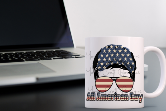 All American Guy: A Patriotic Sublimation PNG for Crafts