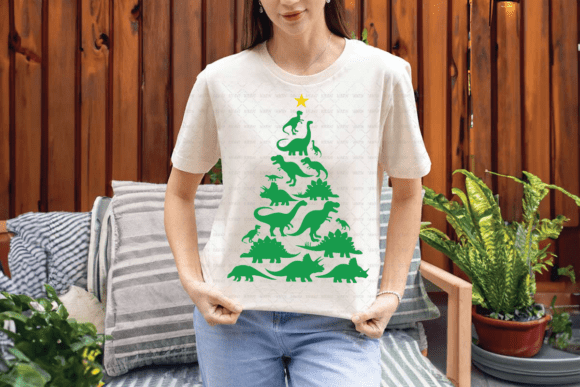 Dinosaur Christmas Tree PNG: A Creative Holiday Design Asset