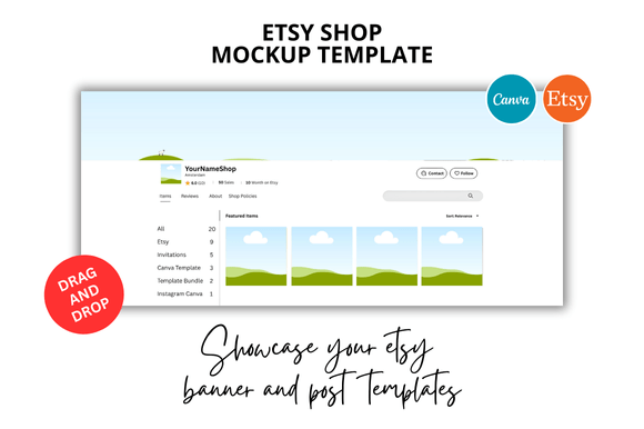 Elevate Your Etsy Presence with Professional Mockups