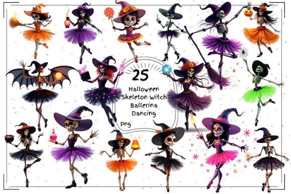 Halloween Skeleton Witch Ballerina Danc: A Spooky Twist on Elegance