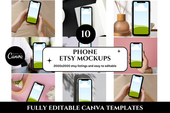 Transform Your Etsy Shop with Phone Listings Mockups