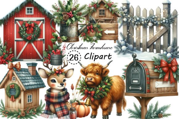 Vintage Christmas Farmhouse Sublimation: A Cozy Design Toolkit